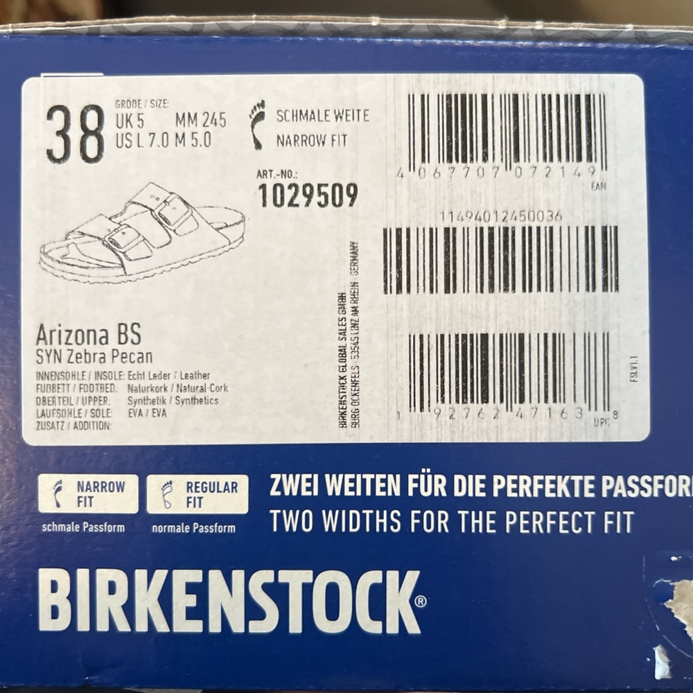 Birkenstock Tan Patterned Sandals - Picture 6 of 6